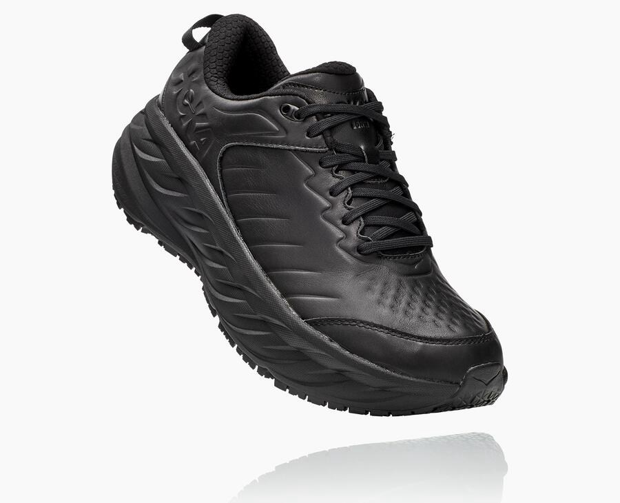 Running Shoes Mens - Hoka One One Bondi Sr - Black - FXZVIKN-62